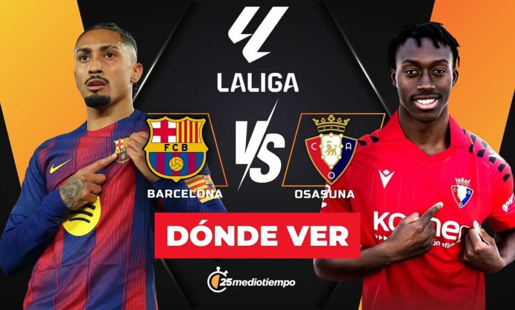 Barcelona vs Osasuna: Horario y dónde ver en VIVO el partido J16 de LaLiga 2025