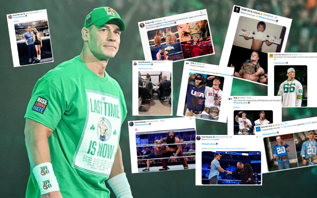 El emotivo retiro de John Cena: Luchadores y celebridades se despiden