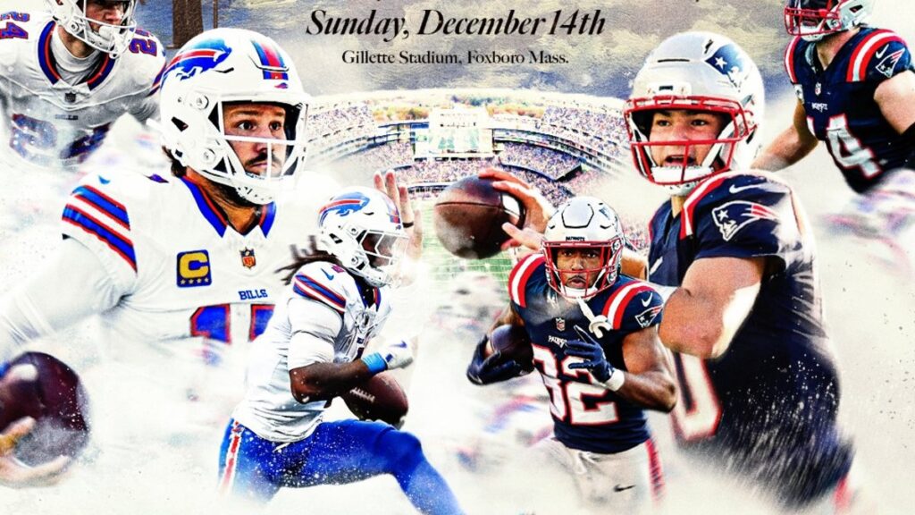 Bills vs Patriots: Cómo ver EN VIVO el partido de la Semana 15 de la NFL 2025