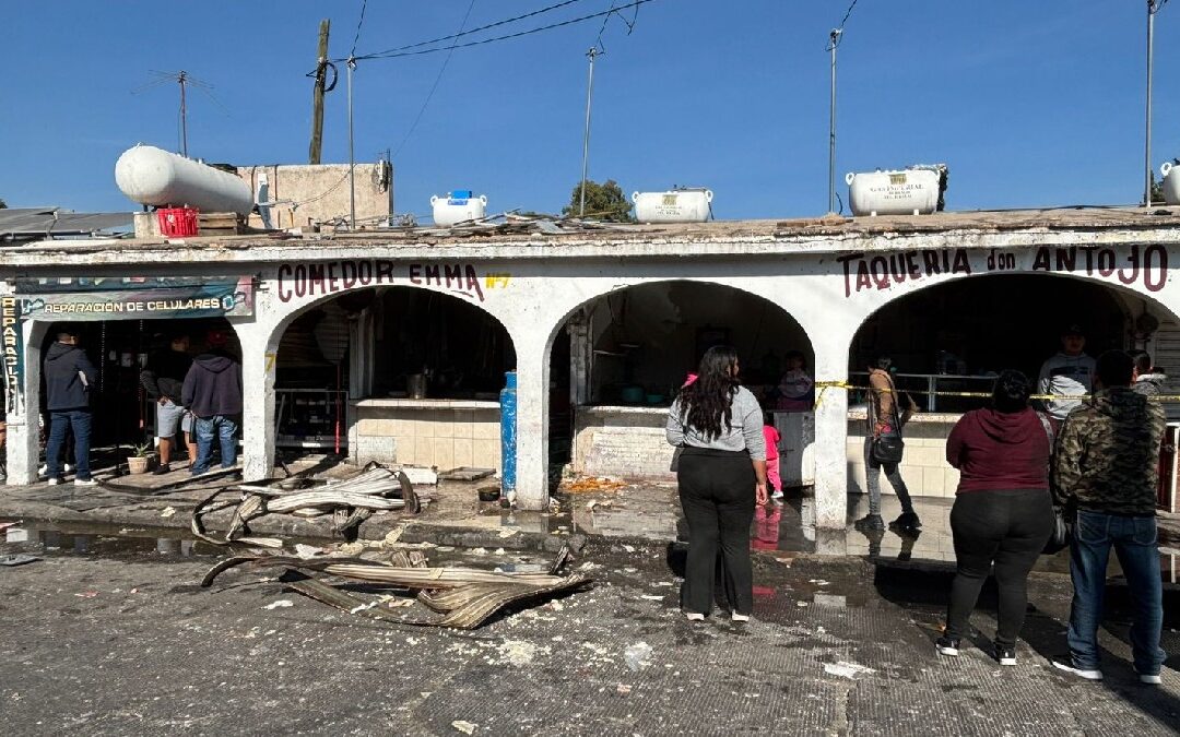 Explosión de gas en Durango: Cuatro locales comerciales devastados y un herido