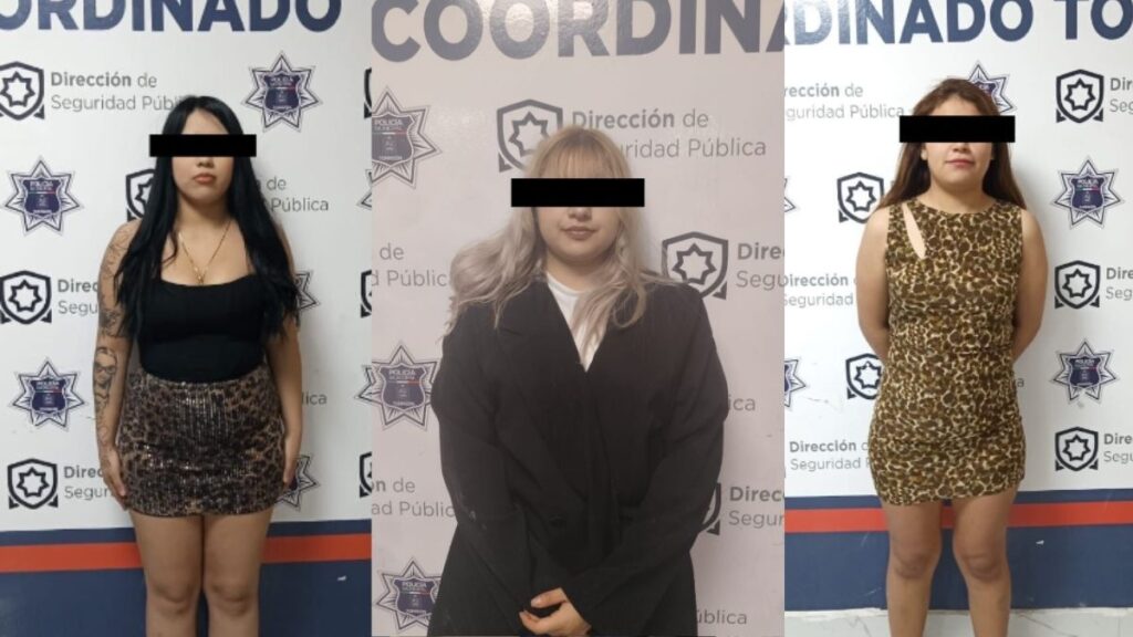 Detenciones en Torreón: Tres mujeres alcoholizadas alteran el orden en el Paseo Morelos