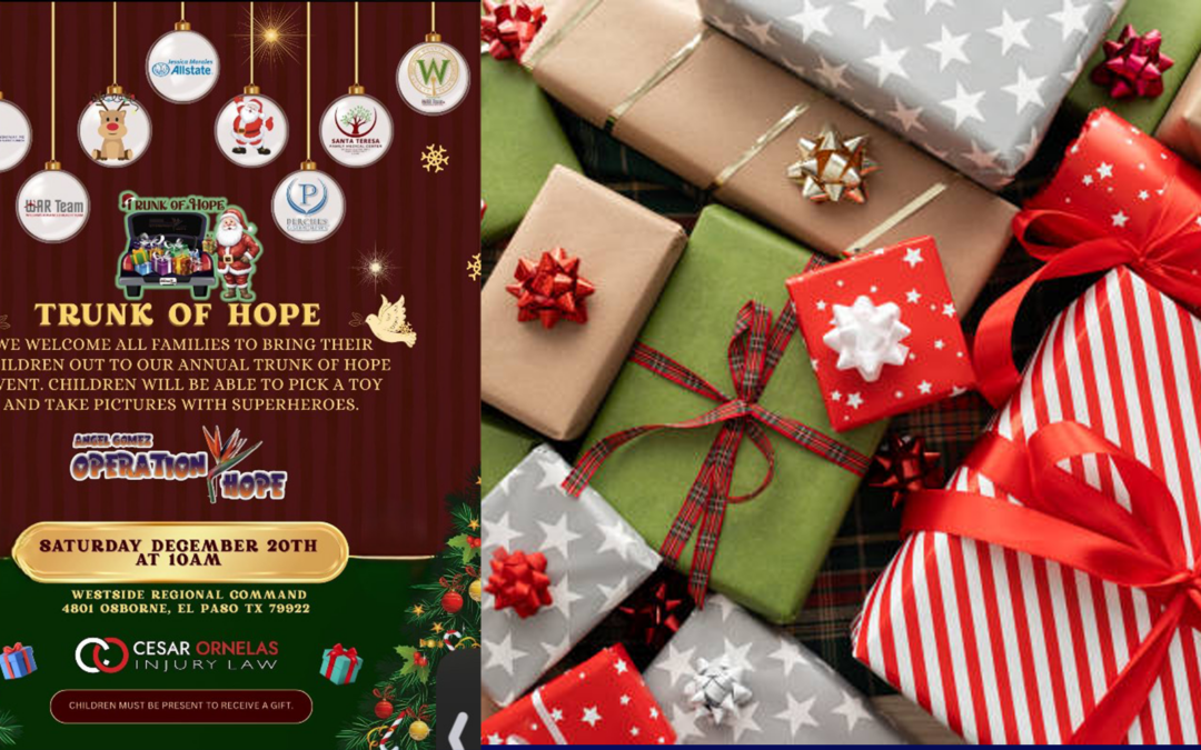 Trunk of HOPE Holiday: Celebración Navideña Une Familias y Policía en El Paso