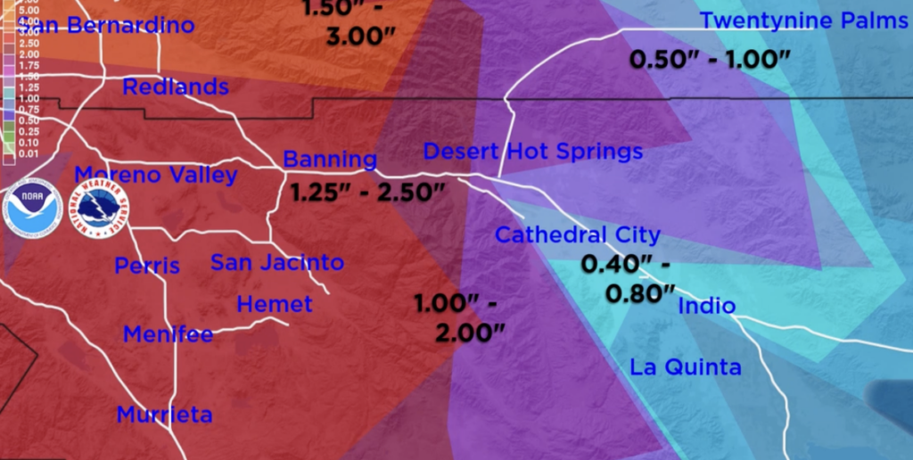 Tormenta Invernal Afecta Nochebuena en el Valle de Coachella