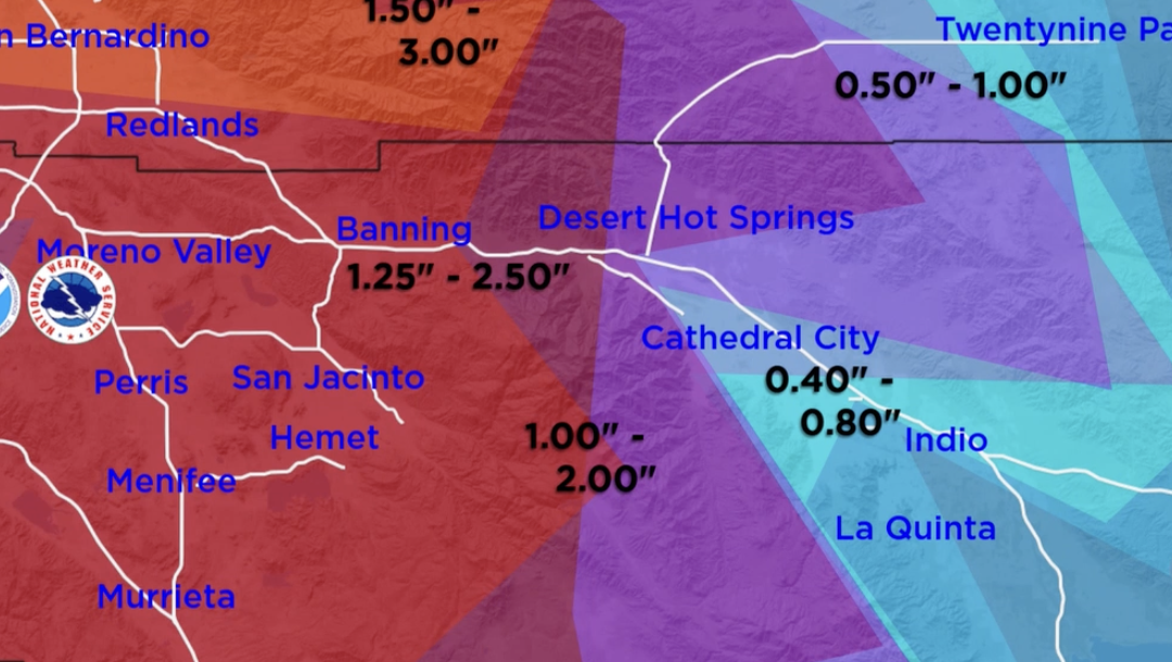 Tormenta Invernal Afecta Nochebuena en el Valle de Coachella