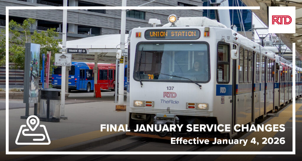 Cambios de Servicio RTD en Denver: Mejoras en Trenes y Autobuses a partir de Enero