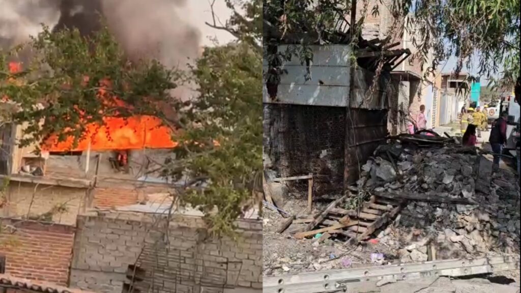 Incendio en El Salto Consume Casa por Acumulación de Chatarra: Familia de Cinco Salva la Vida