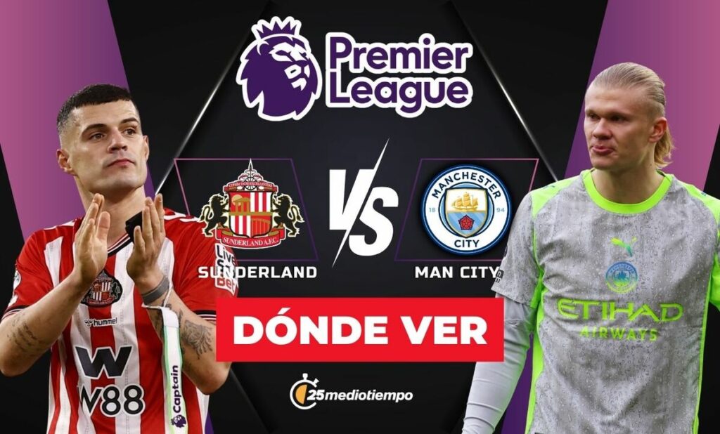 Sunderland vs. Manchester City: Cómo y dónde ver EN VIVO el partido de la Premier League hoy