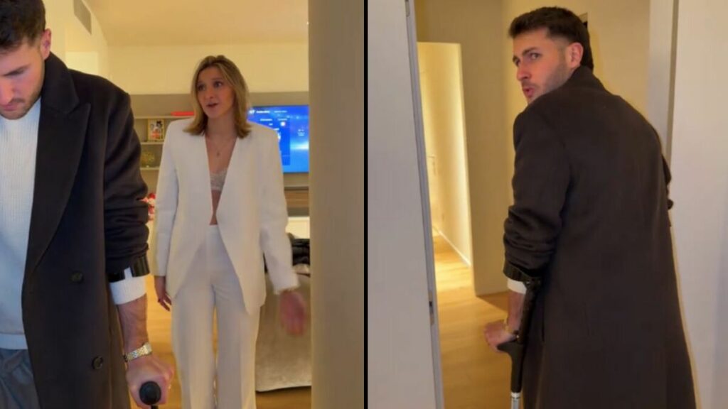 La hermana de Santi Gimenez provoca risas con un chiste sobre su lesión en Tik Tok