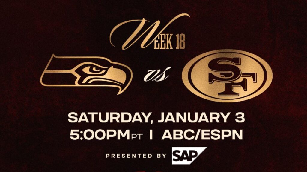 Seahawks vs 49ers: Dónde Ver EN VIVO y Horario del Juego en Semana 18 de la NFL 2025
