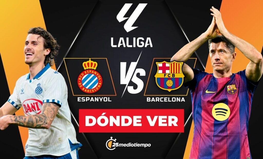 Espanyol vs Barcelona: Cómo y dónde seguir el Derbi Catalán EN VIVO en LaLiga 2026