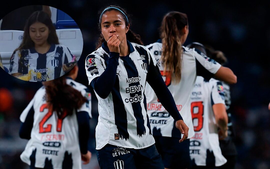 Incidente inesperado en el partido de las Rayadas: aficionada recibe nachos voladores | VIDEO