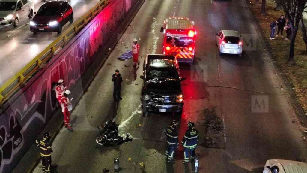 Trágico accidente: Motociclista pierde la vida tras choque con camioneta en Circuito Interior, CdMx