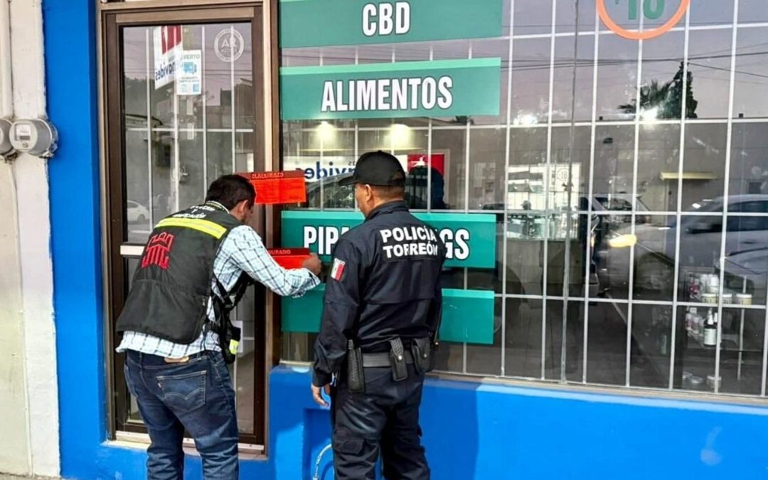 Clausura de Tienda de Derivados de Cannabis en Torreón: Intento de Resistencia del Personal